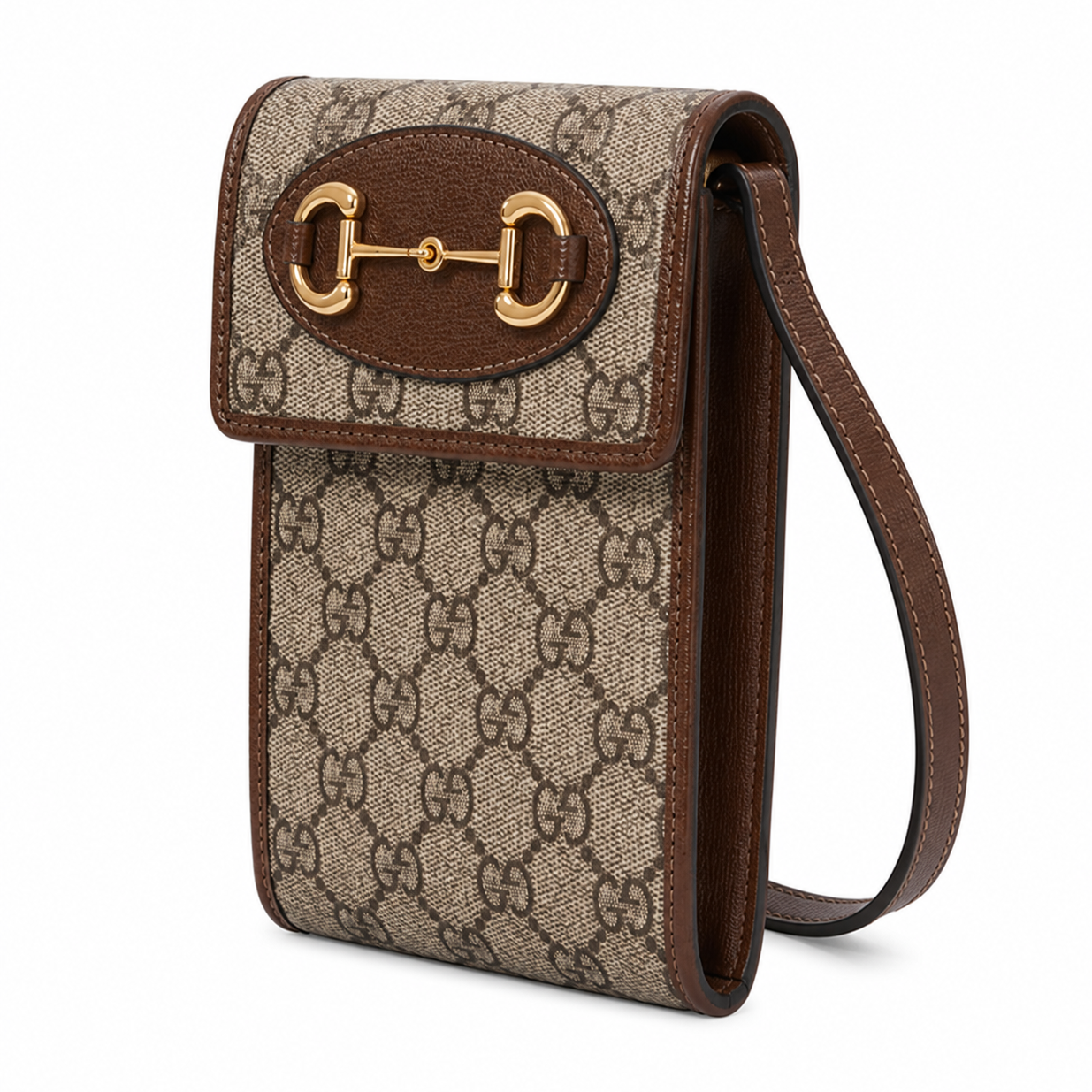 Gucci GG Supreme Mini Horsebit 1955 Crossbody Bag – Beige
