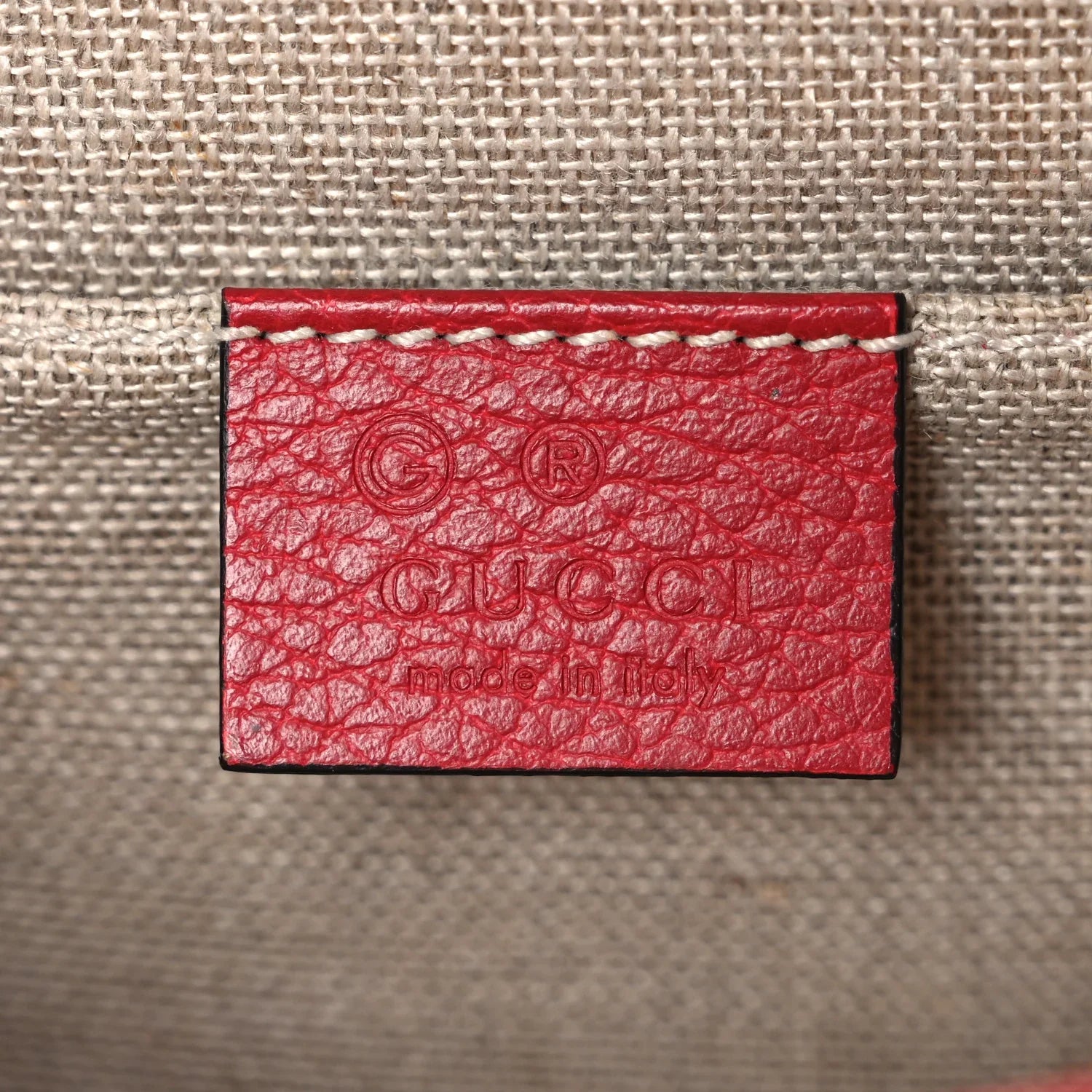 Gucci Interlocking G Small Dollar Shoulder Bag – Red