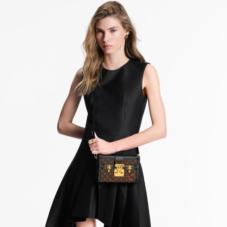 Louis Vuitton Petite Malle Shoulder Bag - Dark Brown