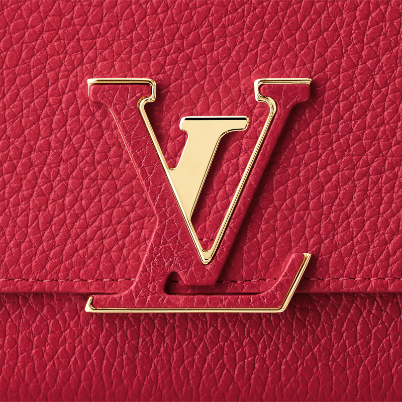 Louis Vuitton Taurillon Leather Capucines Wallet - Scarlett Red