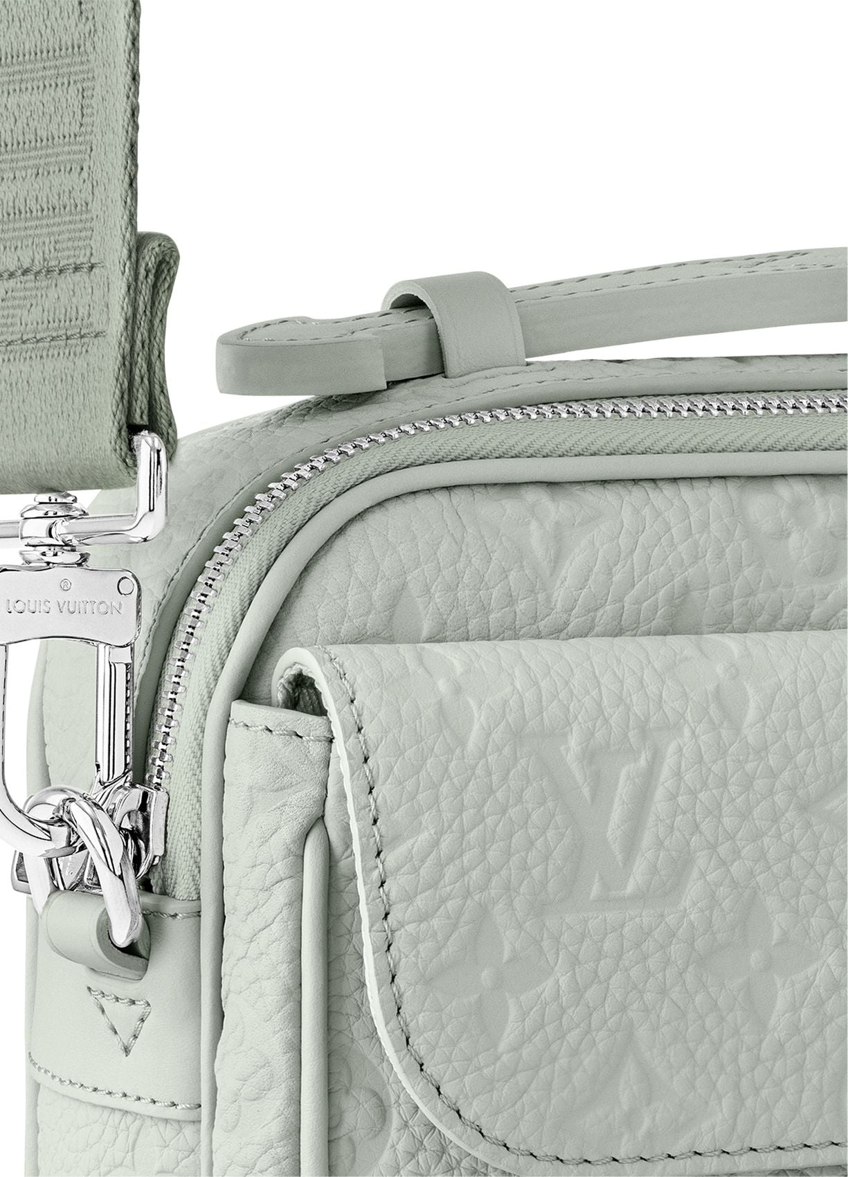 Louis Vuitton S Lock Messenger Shoulder Bag - Mineral Gray