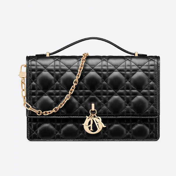 Dior My Dior Top Handle Bag - Black