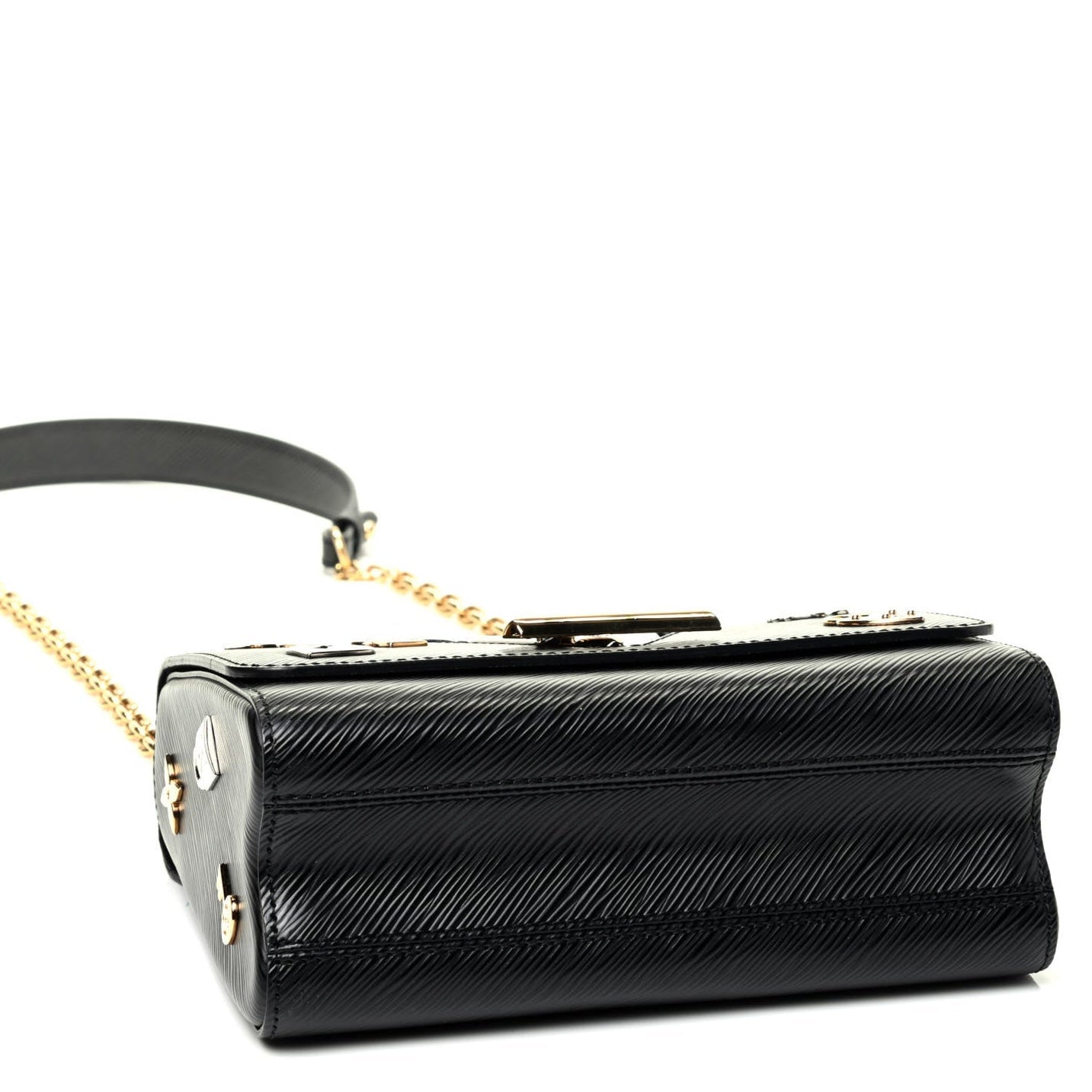 Louis Vuitton Epi Love Lock Twist MM Shoulder Bag - Black