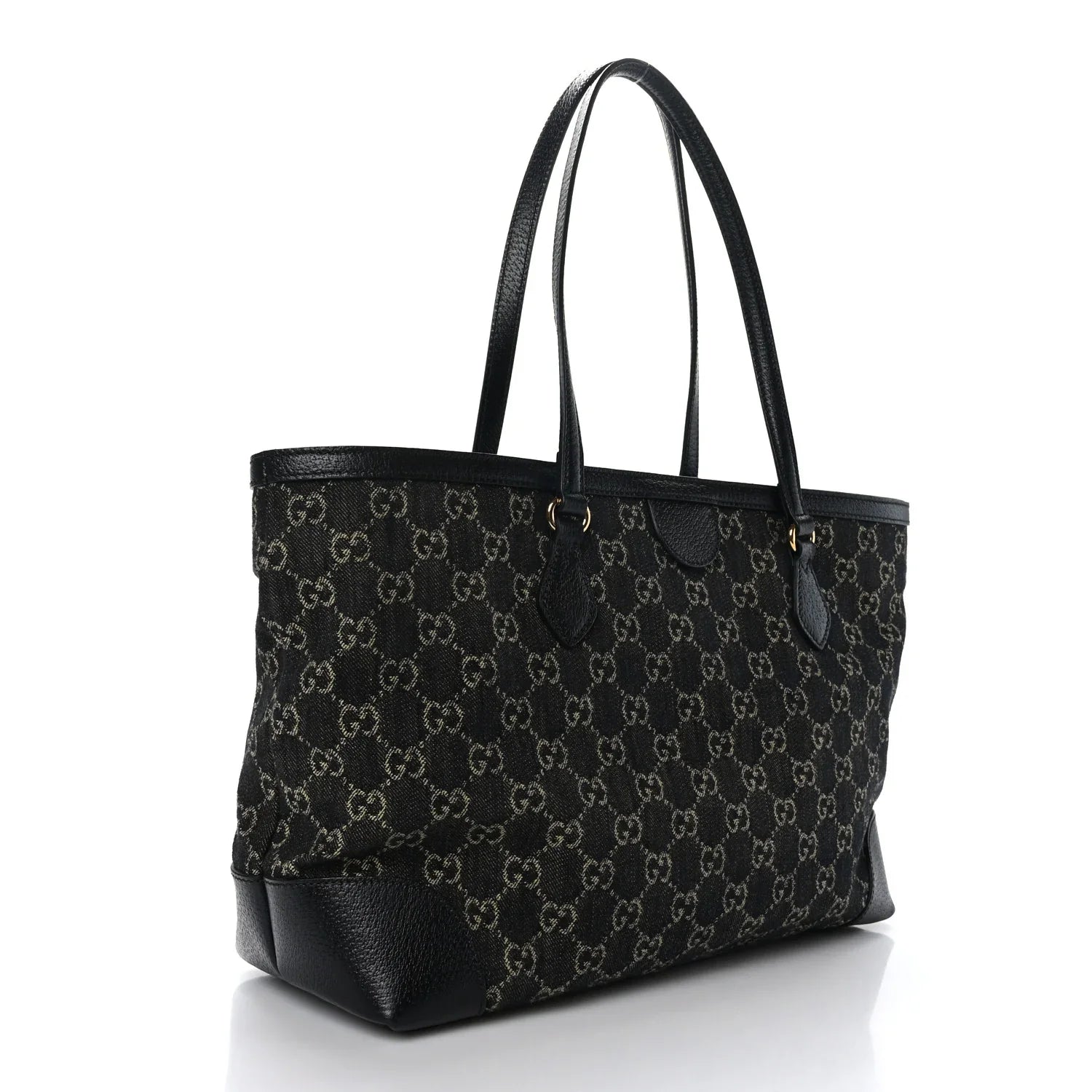 Gucci GG Monogram Medium Ophidia Shopping Tote Bag – Black