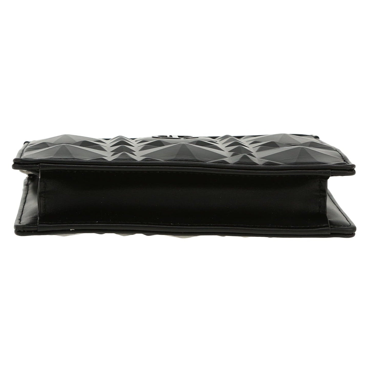 Dior Caro Macrocannage Diamond Quilted Leather Shoulder Bag - Black