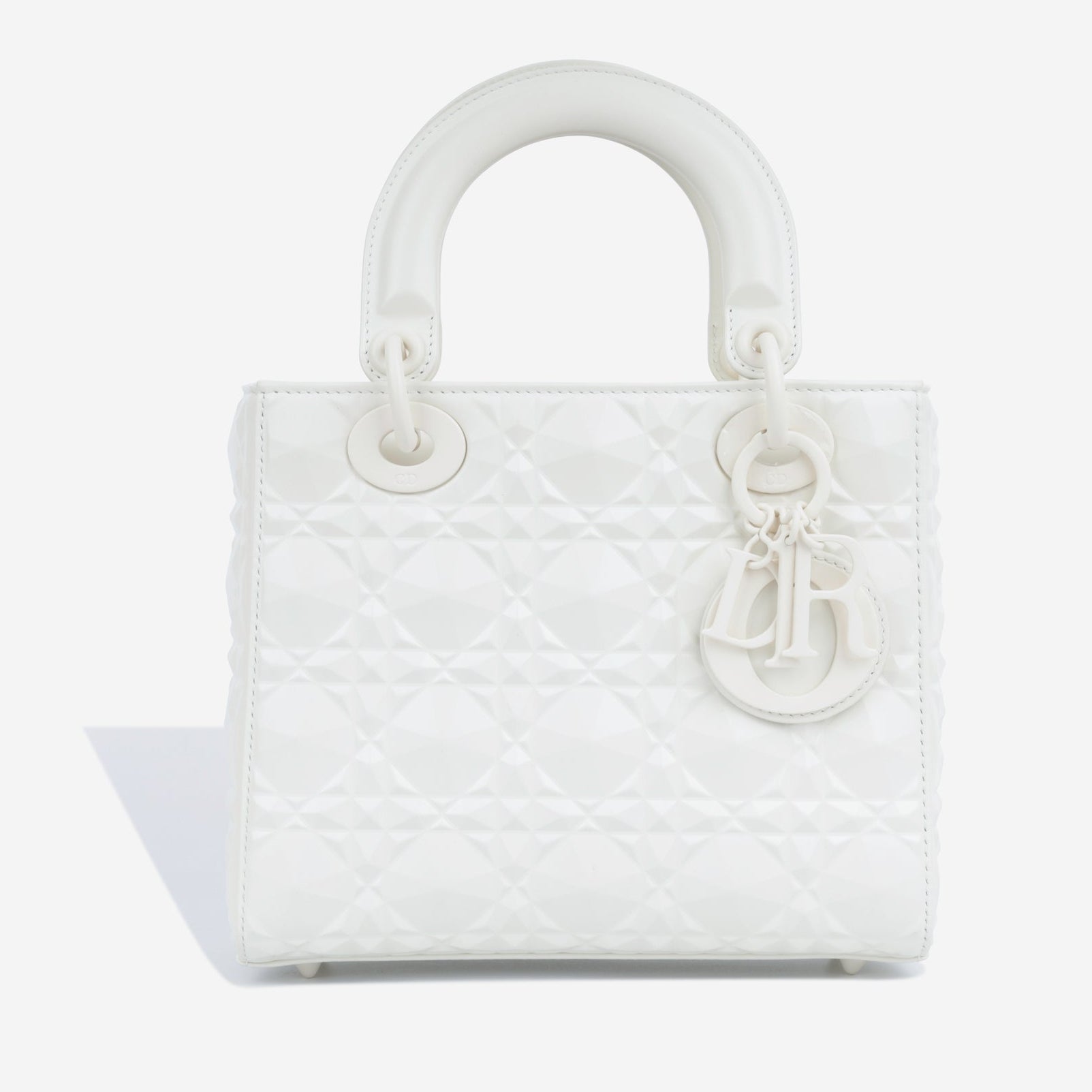 Dior Mini Lady Dior Bag - White