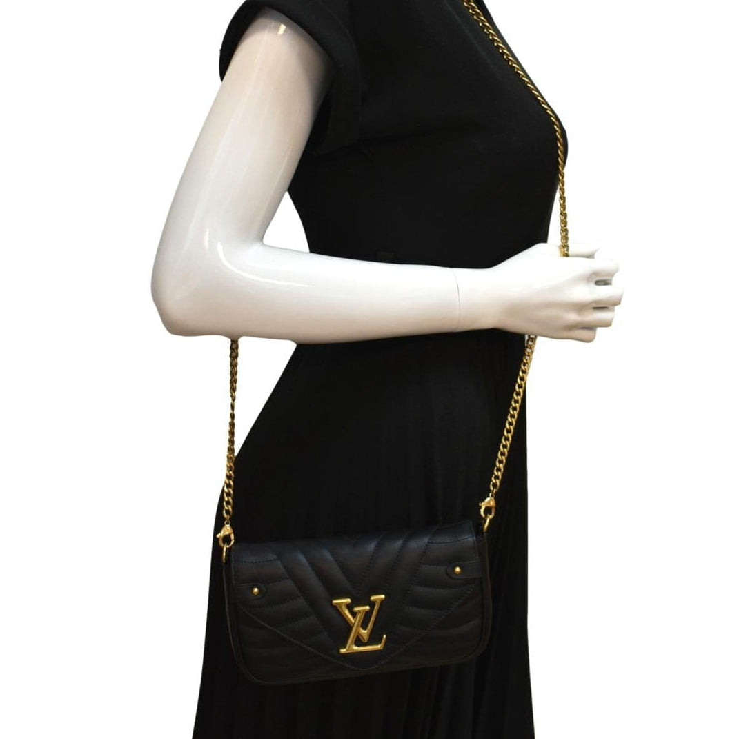 Louis Vuitton New Wave Chain Pochette Crossbody Bag - Black