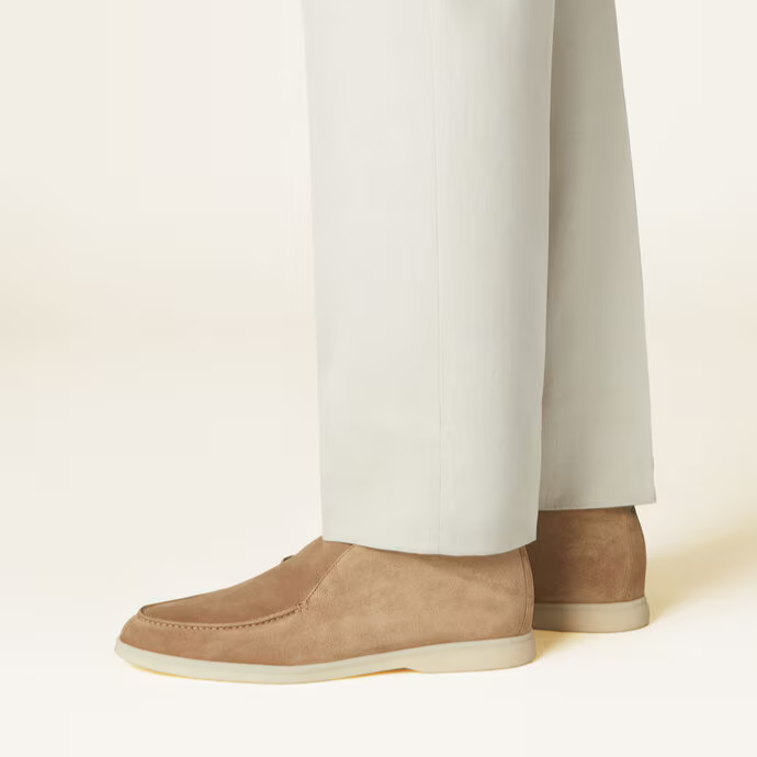 Loro Piana Open Walk The Comfort of Elegance® Ankle Boots – Light Wood Smoke (H755)