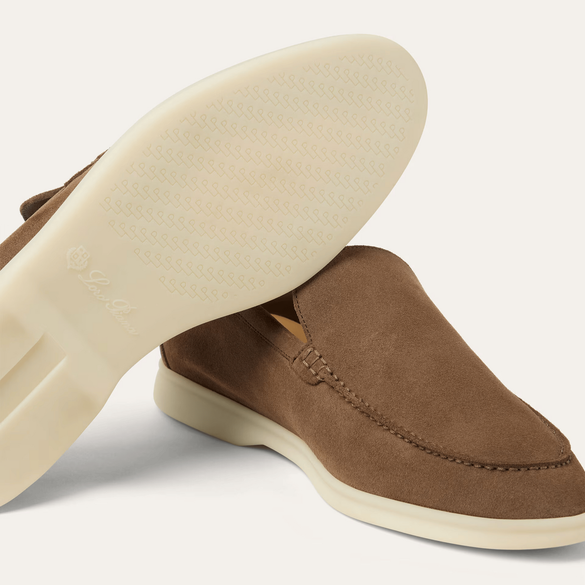 Loro Piana Summer Walk Suede Loafers - Dusk (H0X4)