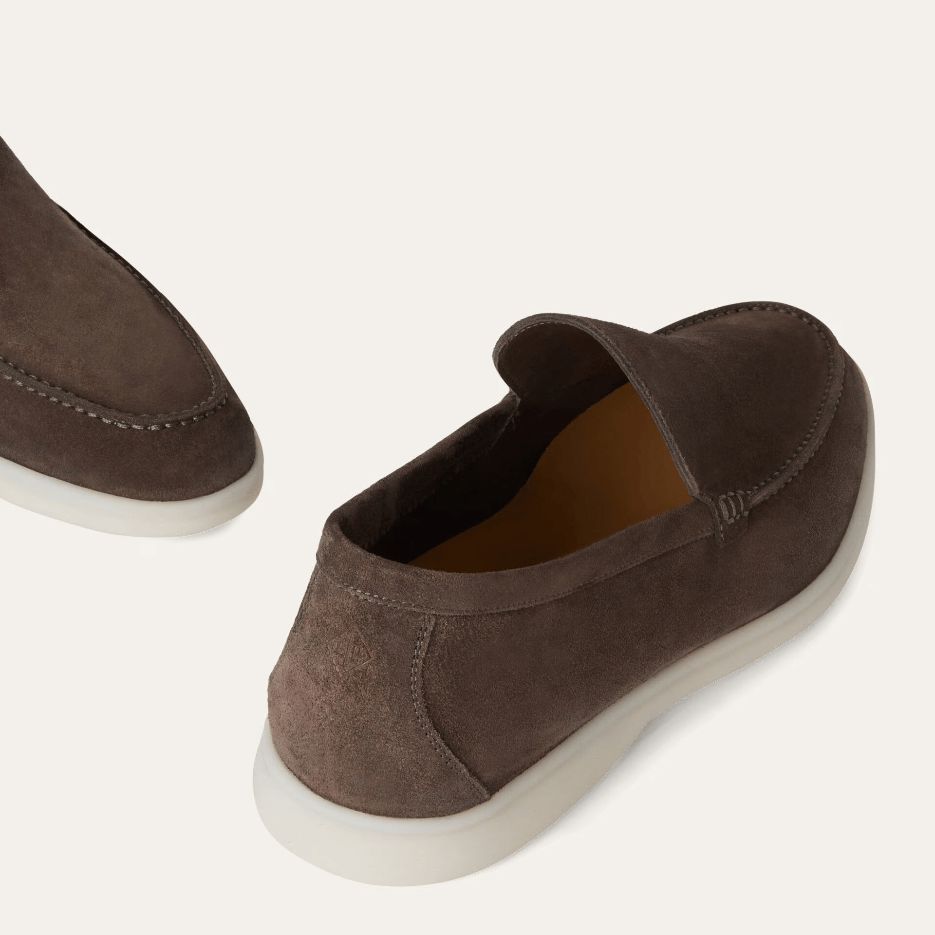 Loro Piana Summer Walk Suede Loafers - Warm Gray (MD84)