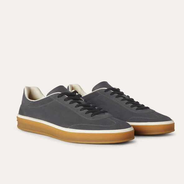 Loro Piana Tennis Walk Suede Sneakers - Warm Gray (158)