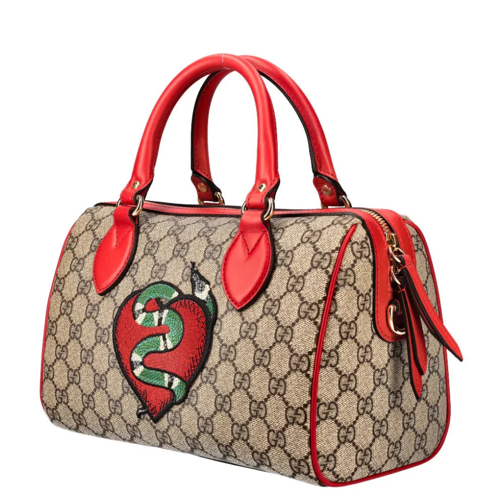 Gucci GG Kingsnake Boston Bag – Red