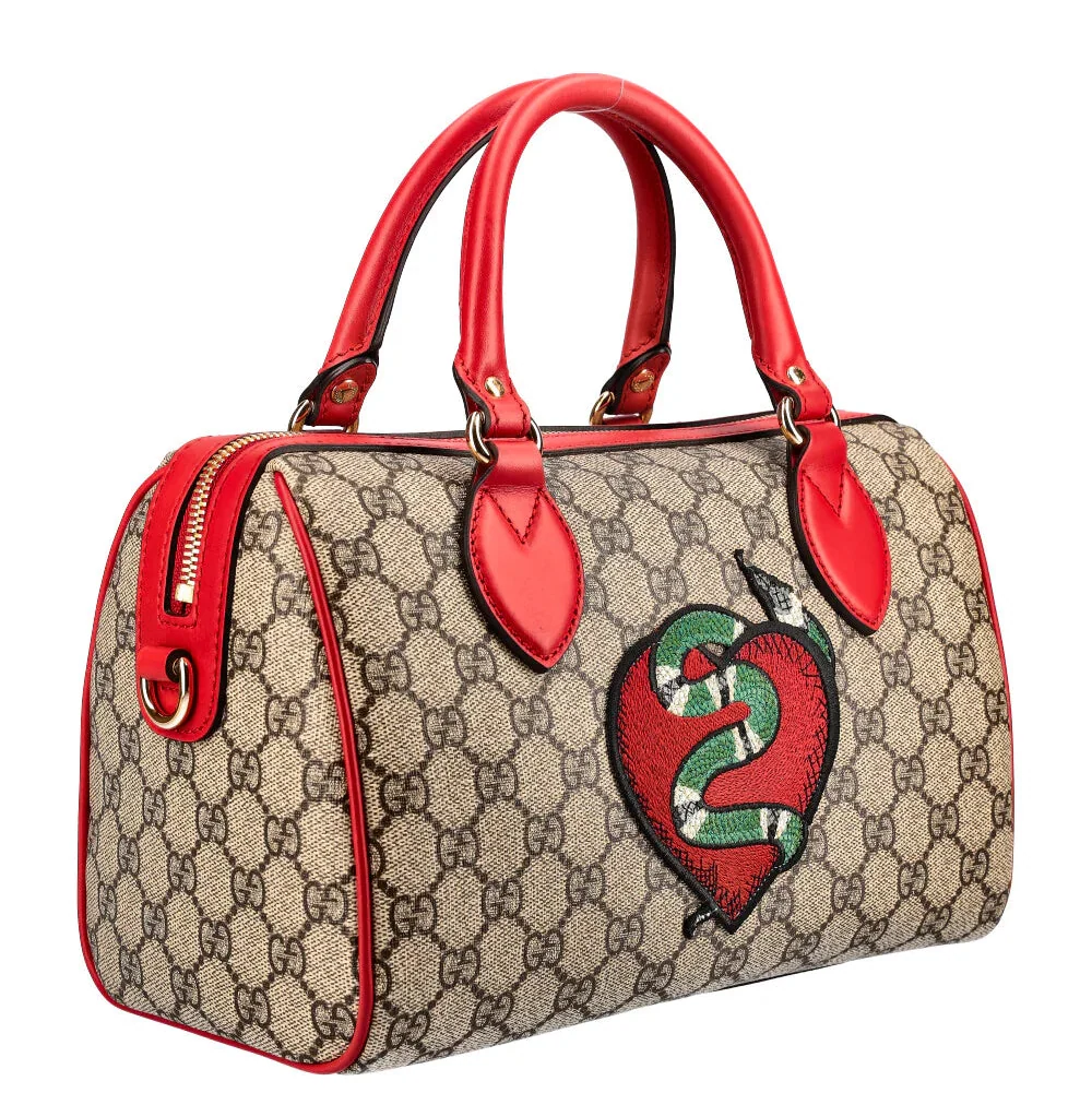 Gucci GG Kingsnake Boston Bag – Red