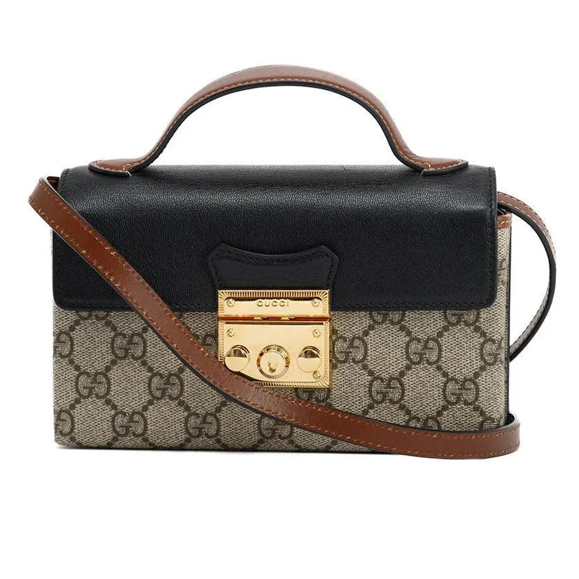 Gucci GG Supreme Padlock Bag – Beige