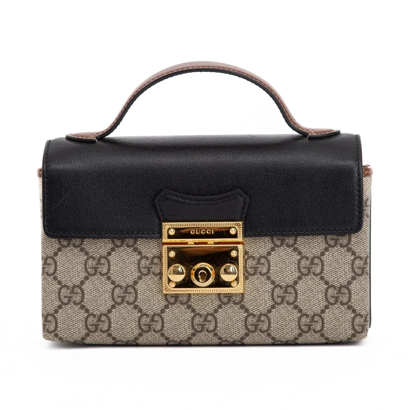 Gucci GG Supreme Padlock Bag – Beige