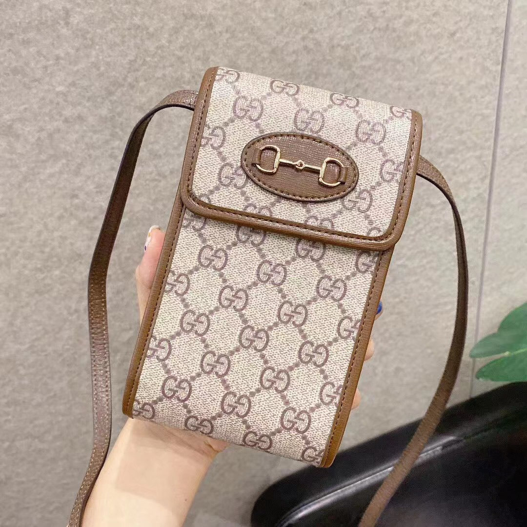 Gucci GG Supreme Mini Horsebit 1955 Crossbody Bag – Beige
