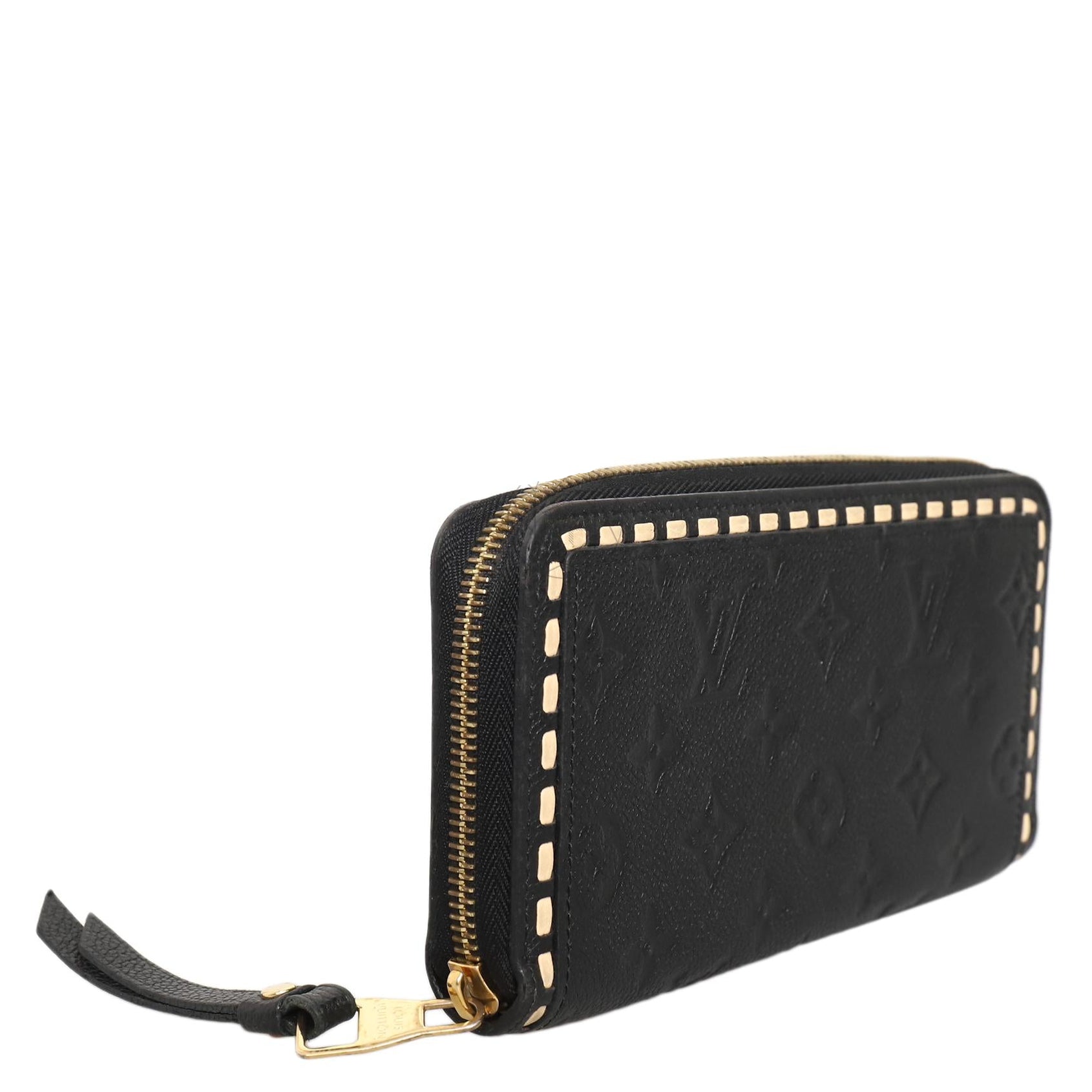 Louis Vuitton Monogram Empreinte Zippy Wallet - Black