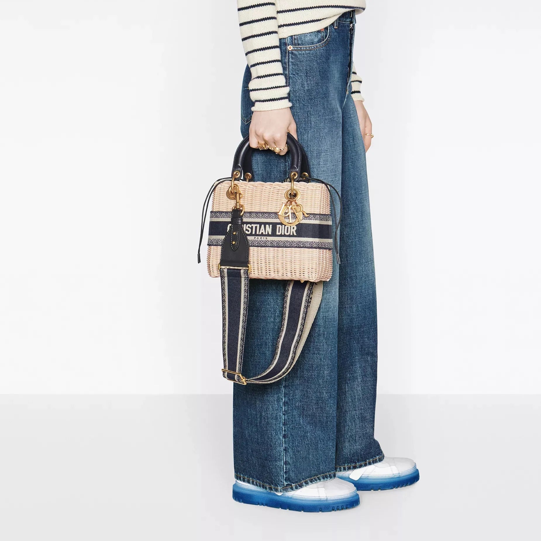 Dior Medium Lady Bag - Natural Rattan