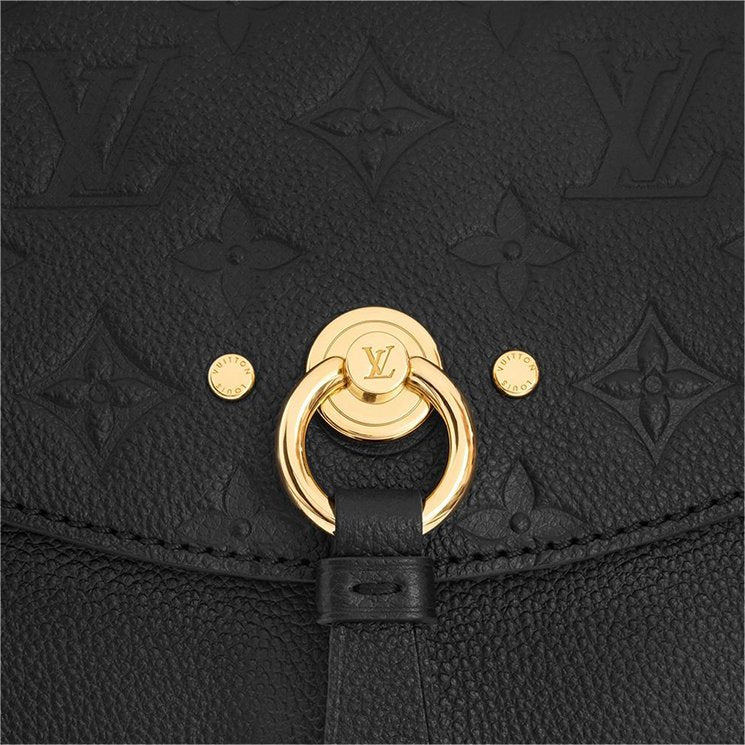 Louis Vuitton Monogram Empreinte Blanche BB Shoulder Bag - Black