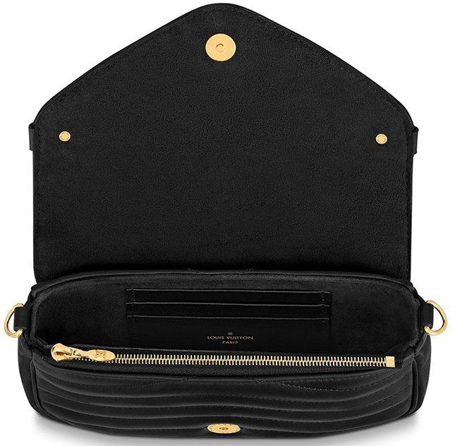 Louis Vuitton New Wave Chain Pochette Crossbody Bag - Black