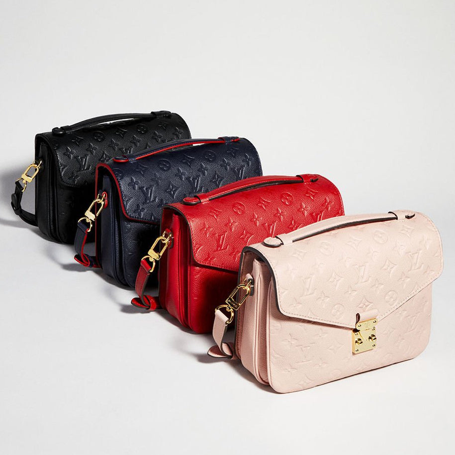 Louis Vuitton Monogram Empreinte Pochette Metis Handbag - Cherry