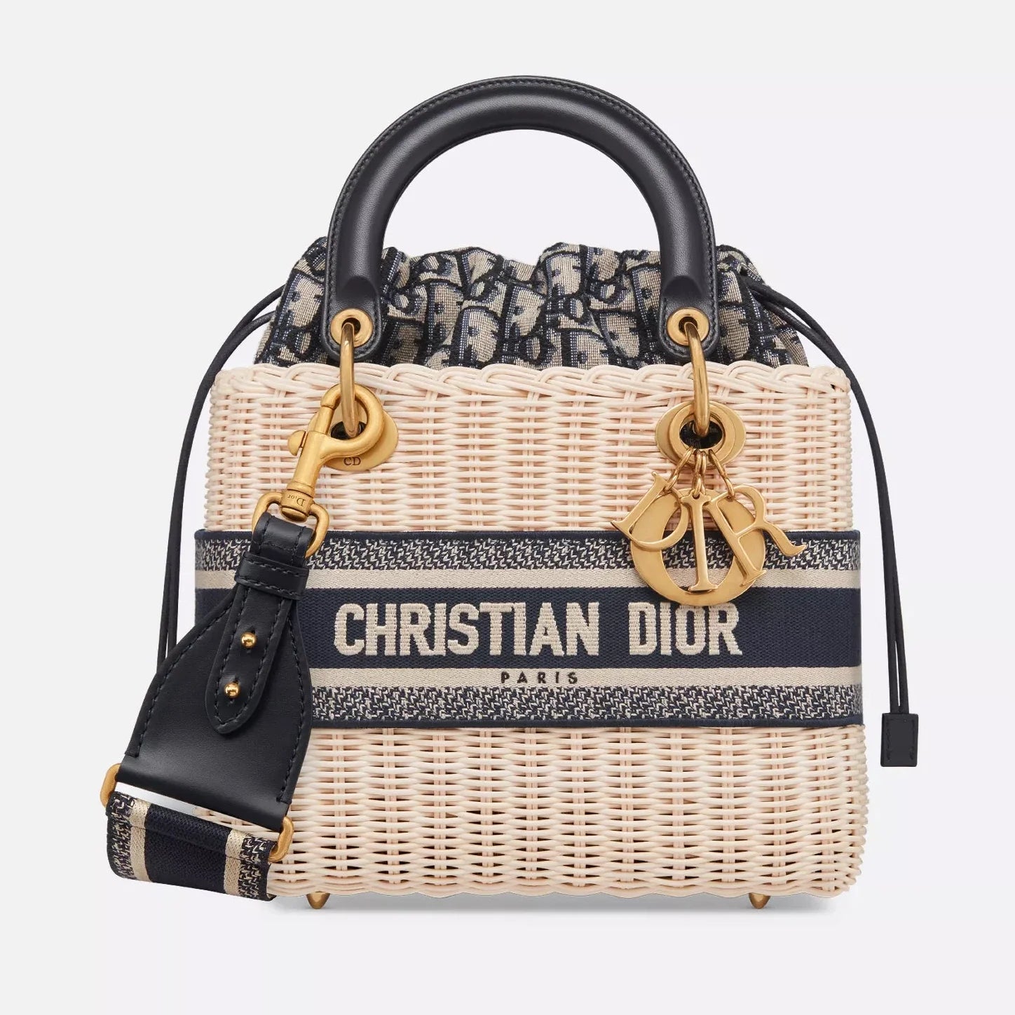 Dior Medium Lady Bag - Natural Rattan