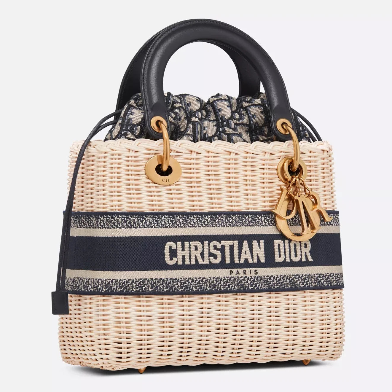 Dior Medium Lady Bag - Natural Rattan