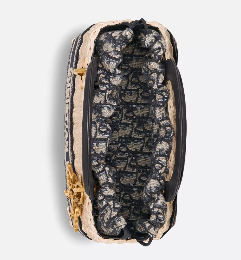 Dior Medium Lady Bag - Natural Rattan