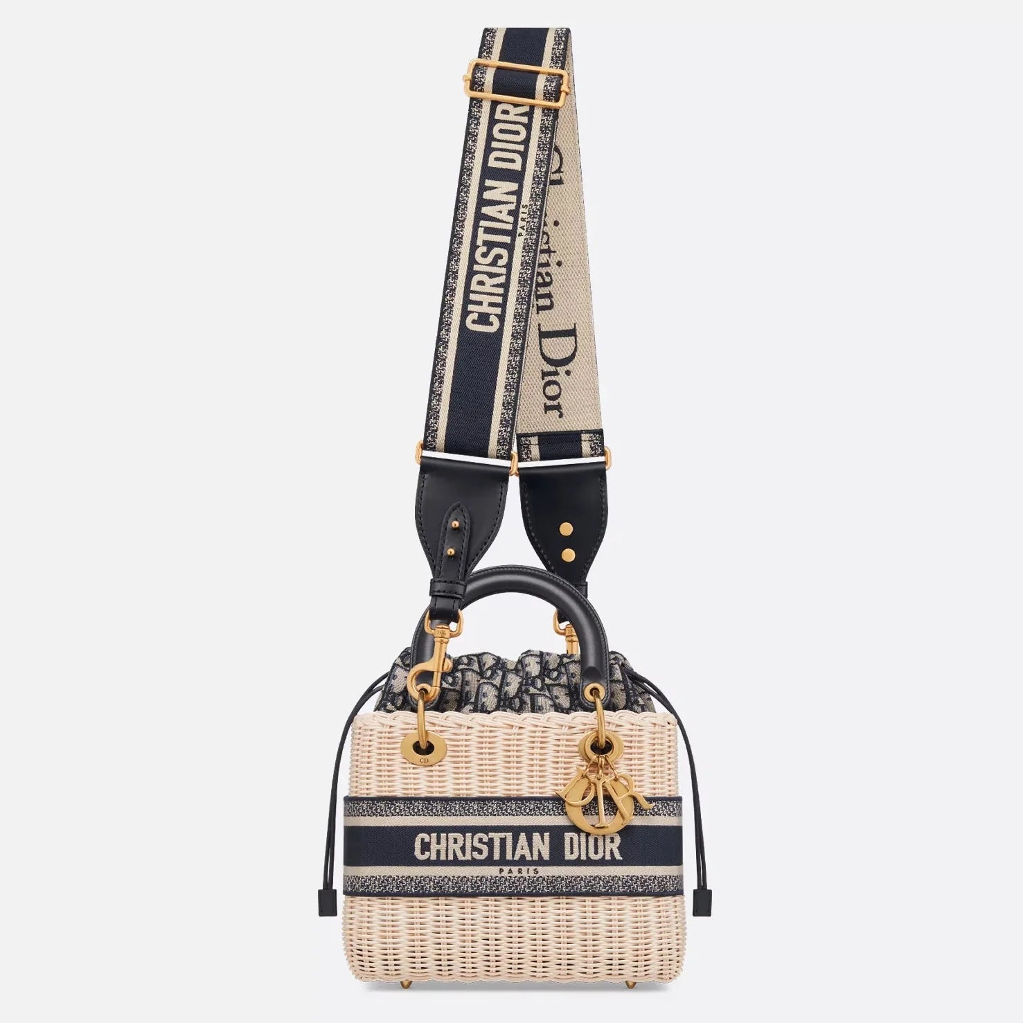 Dior Medium Lady Bag - Natural Rattan