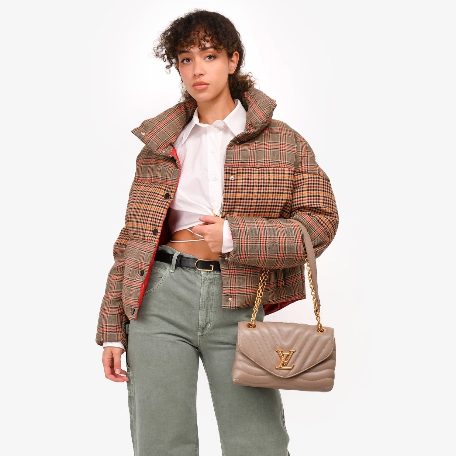 Louis Vuitton New Wave Chain Bag MM - Taupe