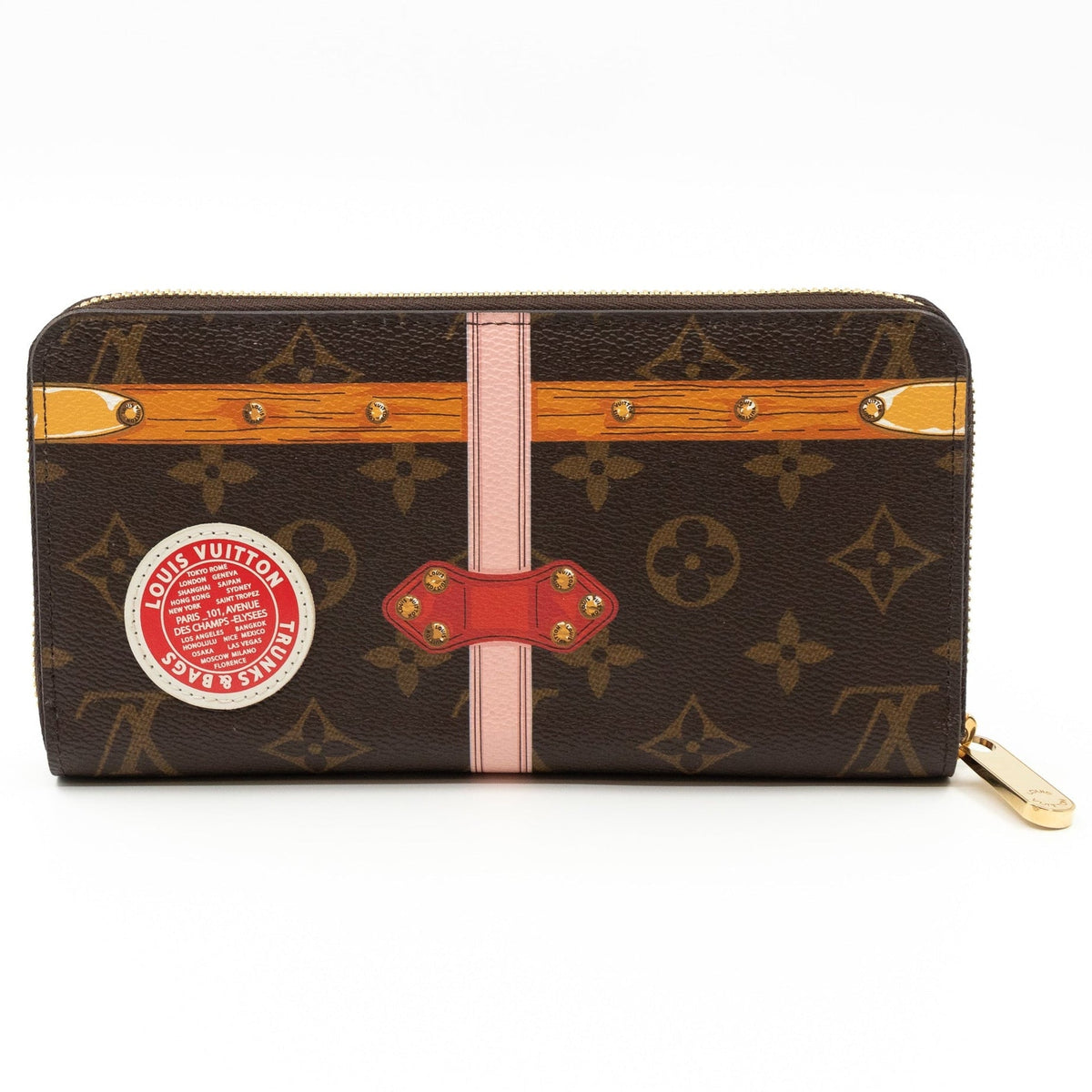 Louis Vuitton Monogram Summer Trunks Zippy Wallet - Brown