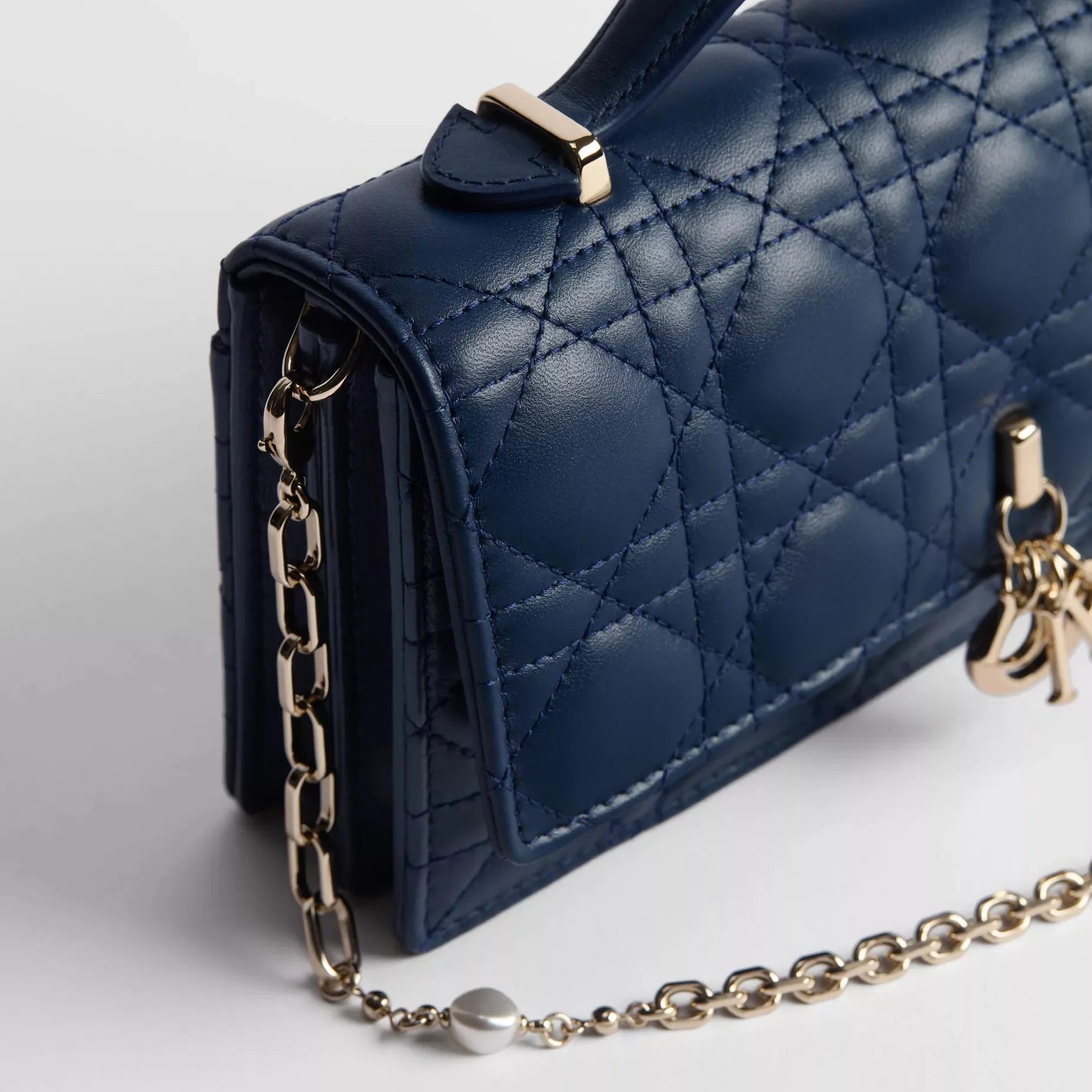 Dior My Dior Cannage Lambskin Mini Bag – Ocean Blue