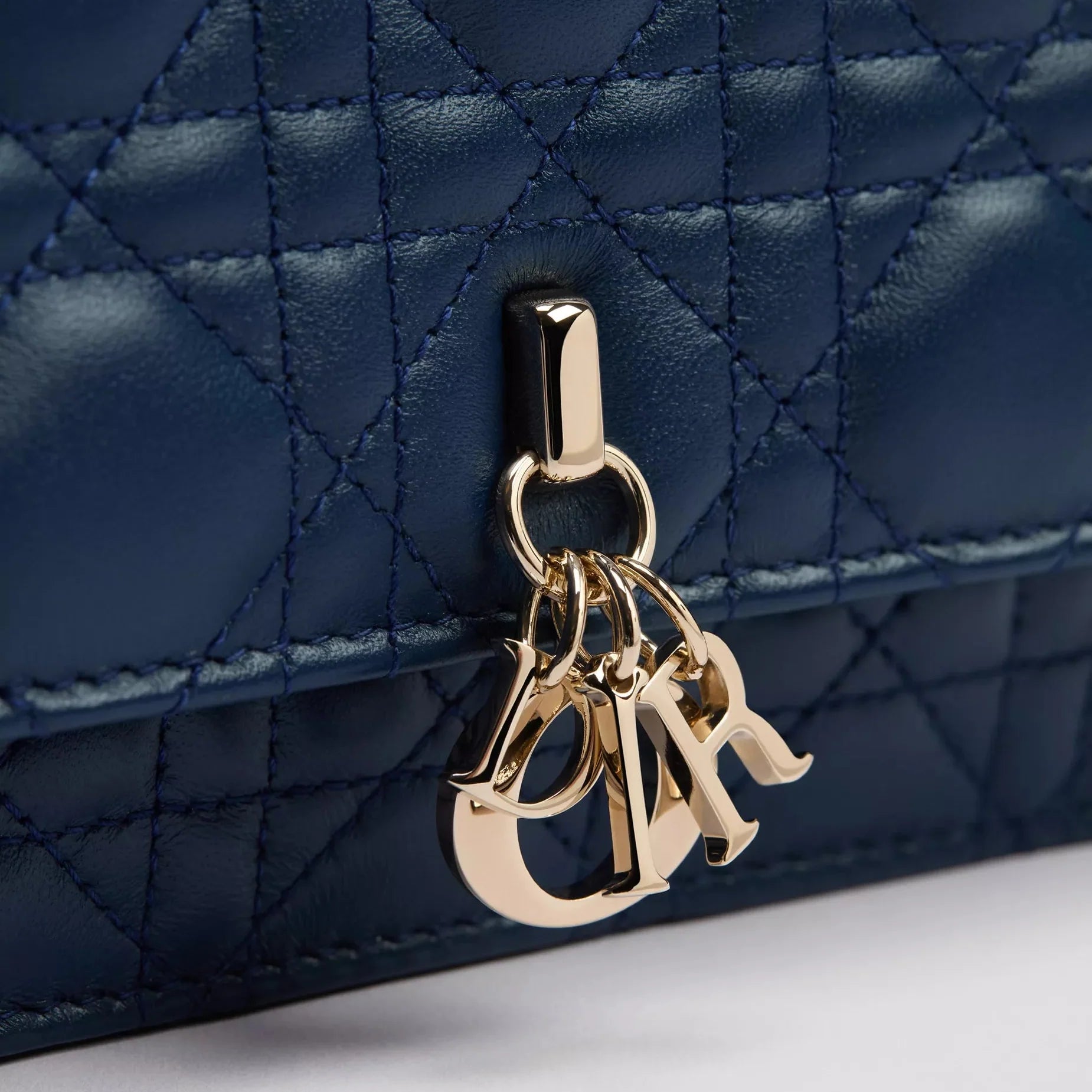 Dior My Dior Cannage Lambskin Mini Bag – Ocean Blue
