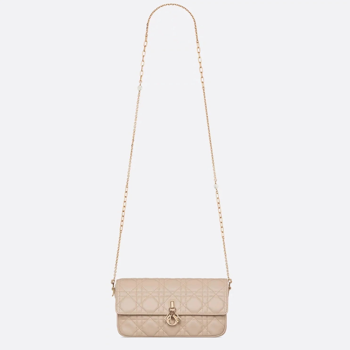 Dior My Dior Cannage Lambskin Mini Bag - Powder Beige