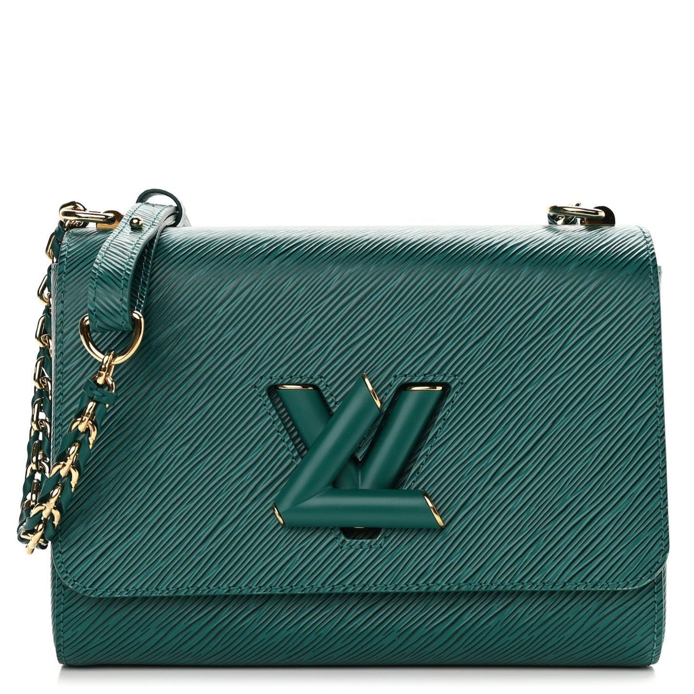 Louis Vuitton Twist MM Chain Shoulder Bag - Turquoise