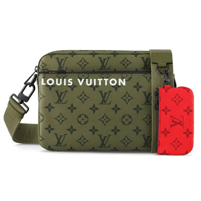 Louis Vuittonv Trio Messenger Shoulder Bag - Green
