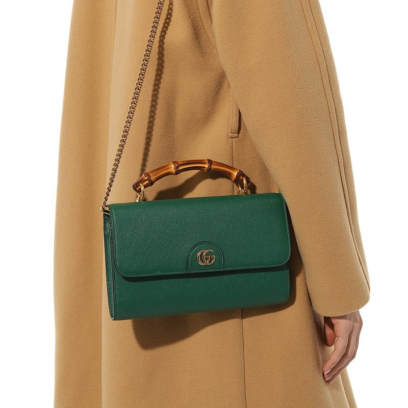 Gucci Diana Mini Top Handle Crossbody Bag – Green