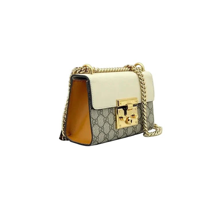 Gucci Padlock GG Supreme Shoulder Bag – Beige