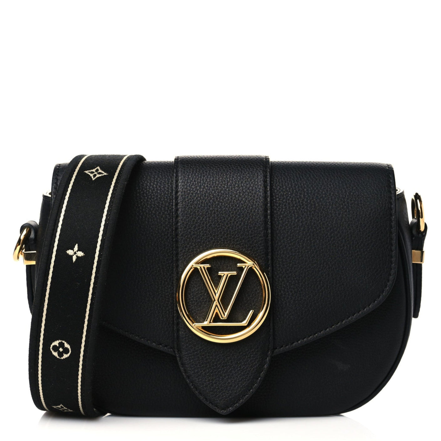Louis Vuitton LV Pont 9 Soft MM Shoulder Bag - Black
