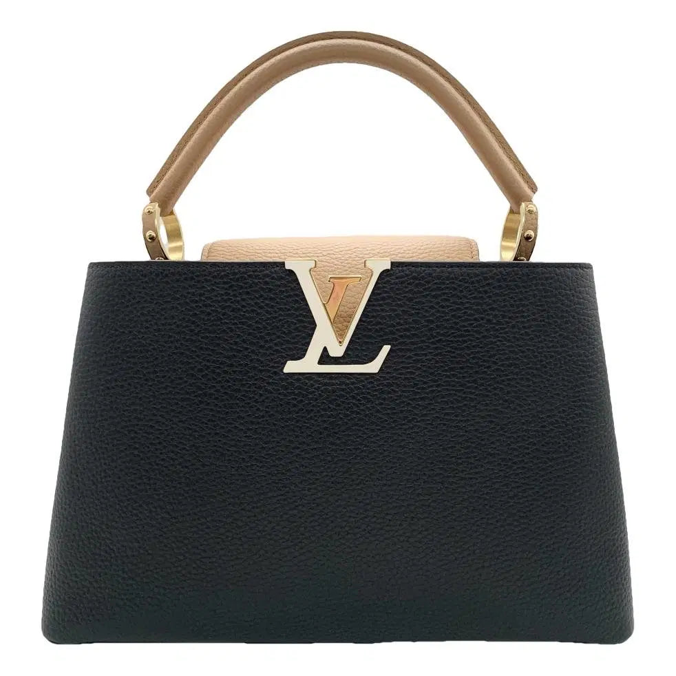 Louis Vuitton Taurillon Leather Capucines Handbag – Black