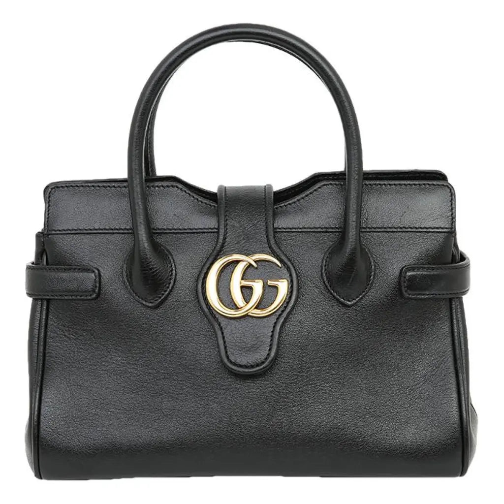 Gucci Small Top Handle with Double G Bag – Black