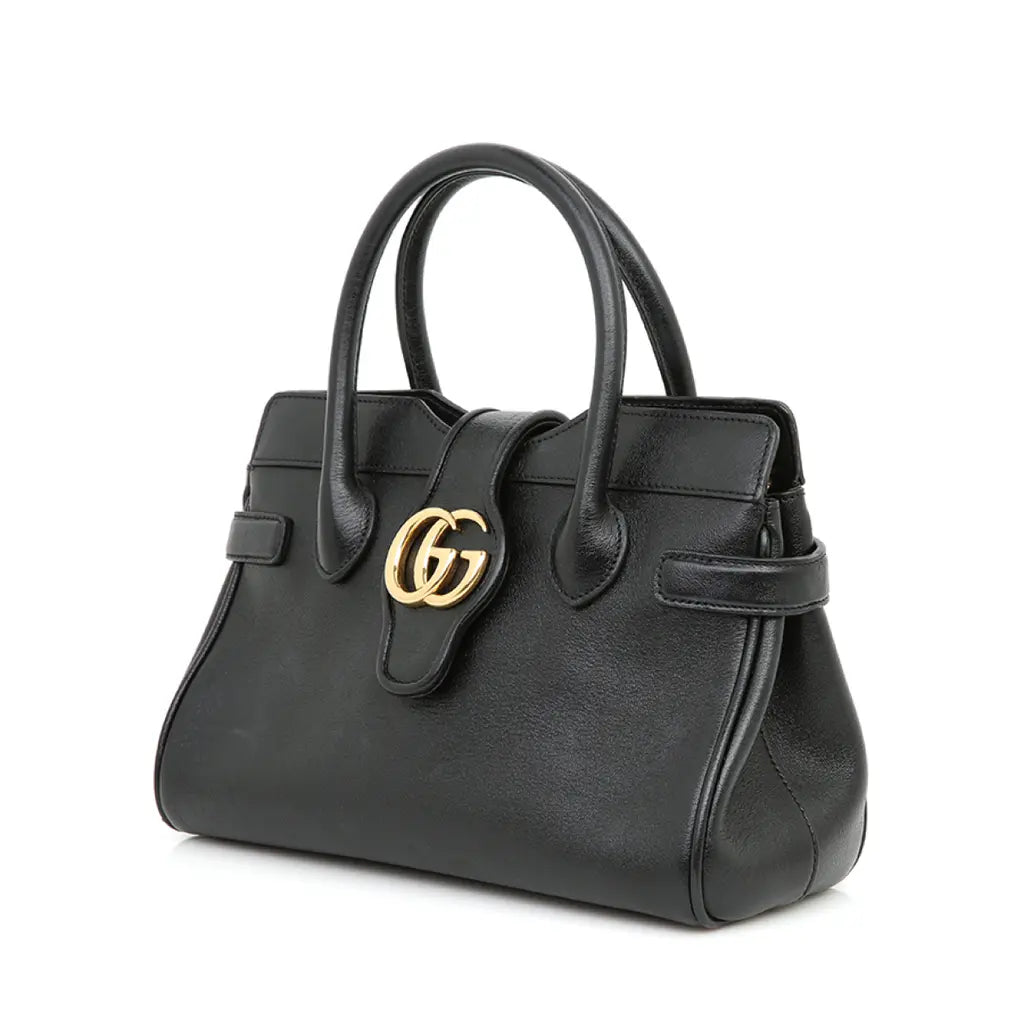 Gucci Small Top Handle with Double G Bag – Black