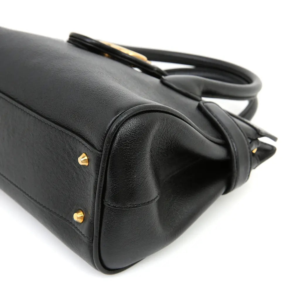 Gucci Small Top Handle with Double G Bag – Black