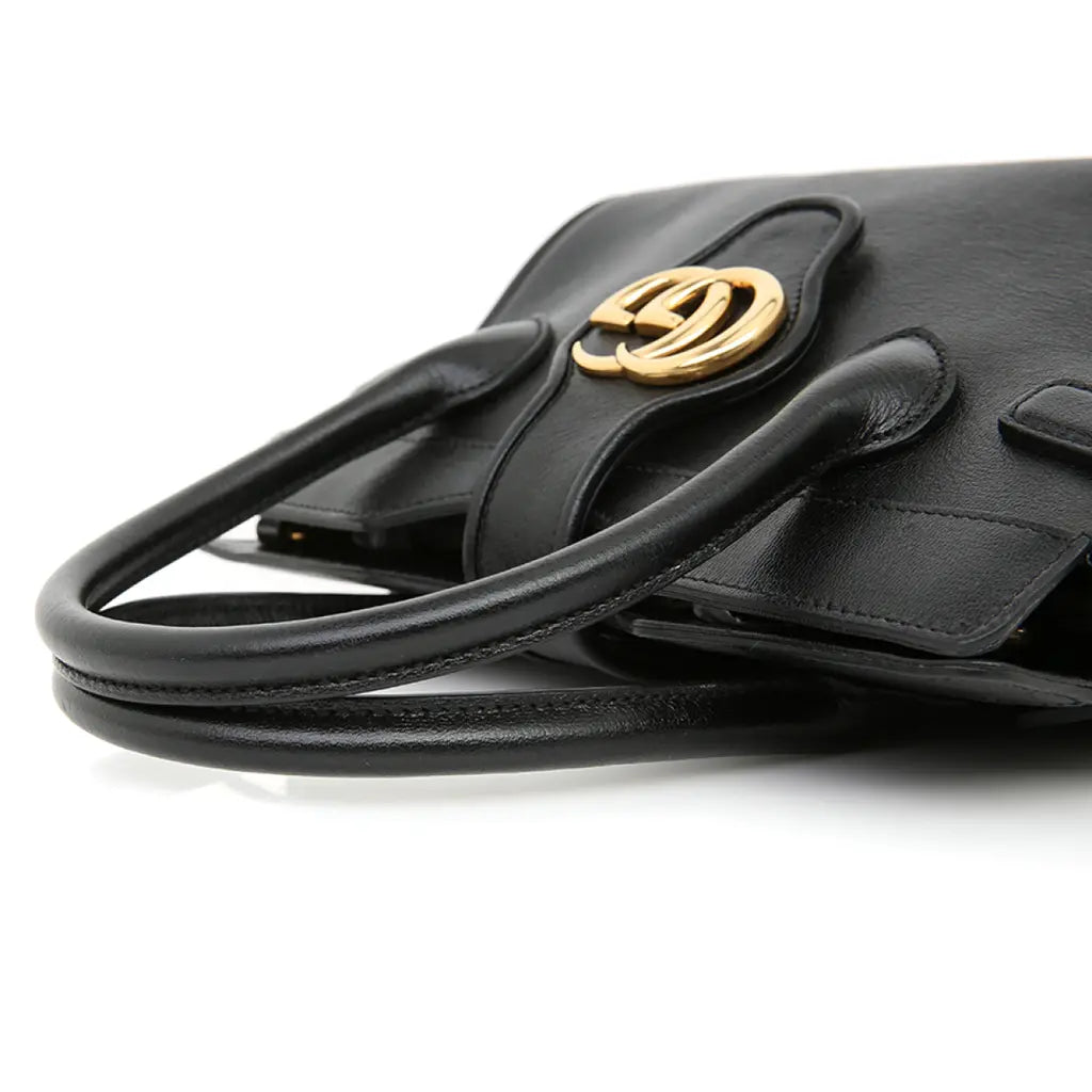 Gucci Small Top Handle with Double G Bag – Black