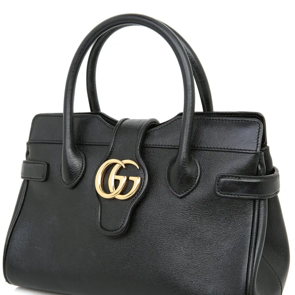 Gucci Small Top Handle with Double G Bag – Black