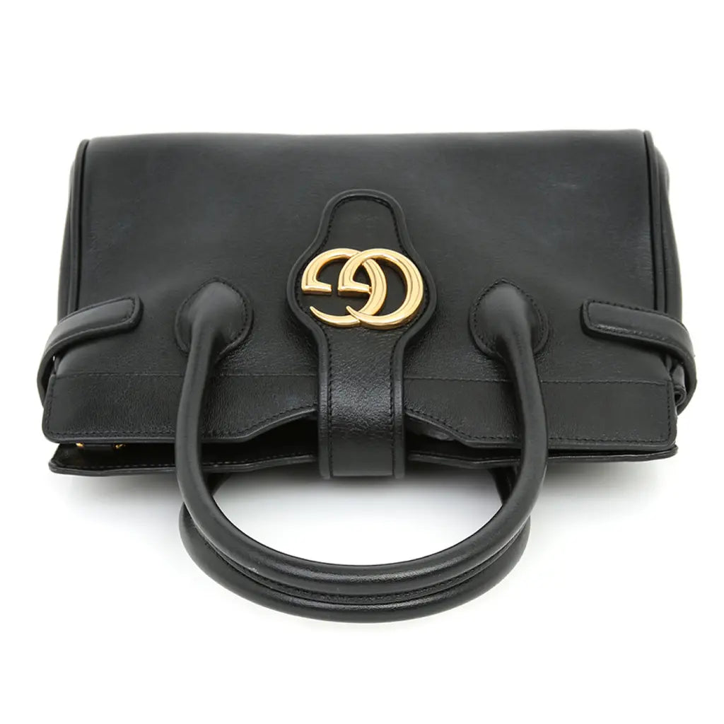 Gucci Small Top Handle with Double G Bag – Black