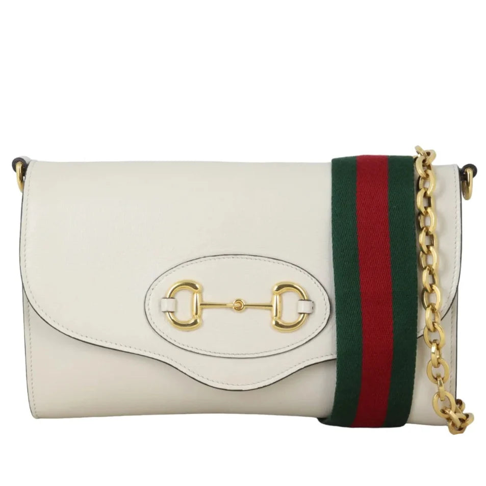 Gucci Azalea Horsebit 1955 Small Crossbody Bag – Mystic White