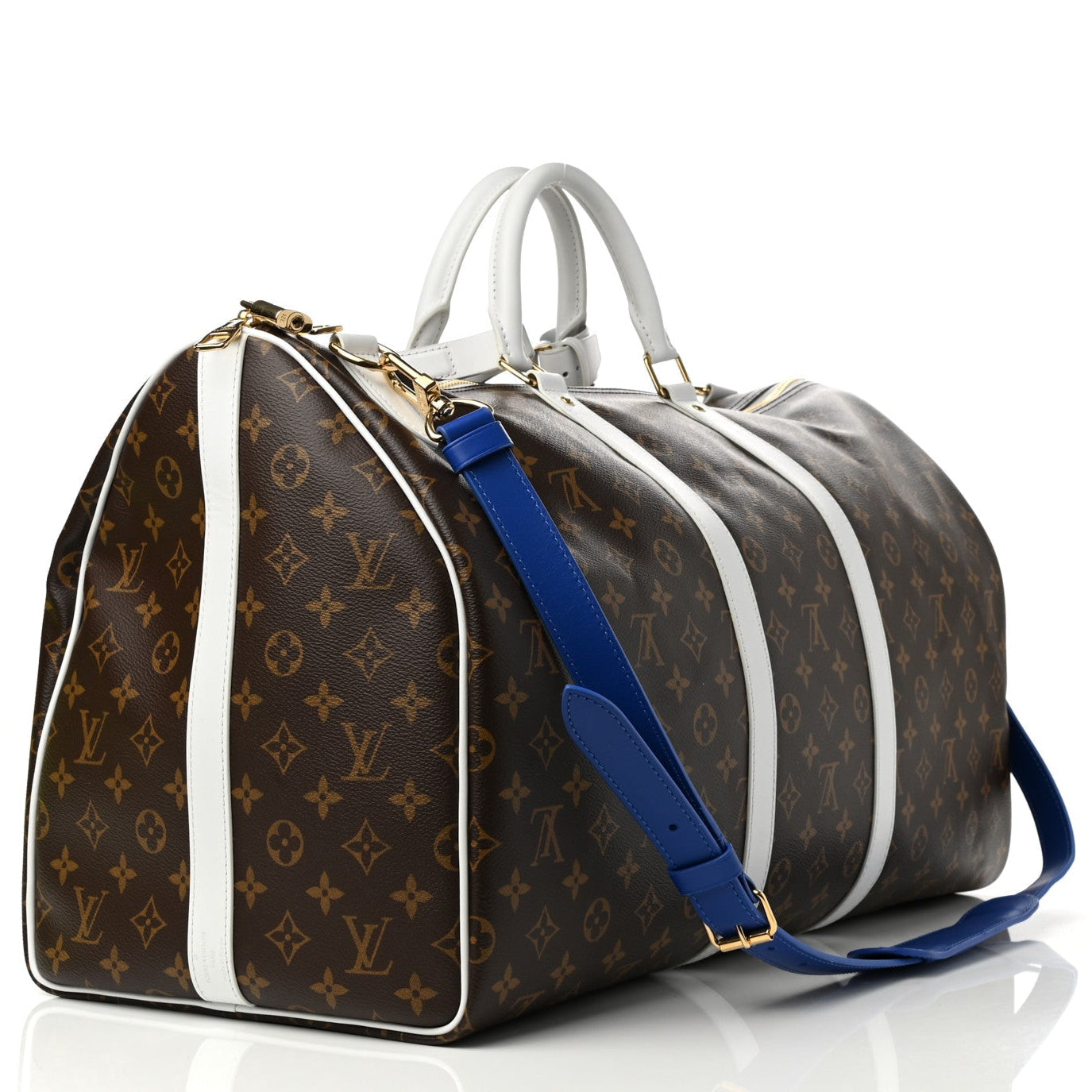 Louis Vuitton x NBA Monogram Keepall Bandoulière 55 Duffle Bag - Brown