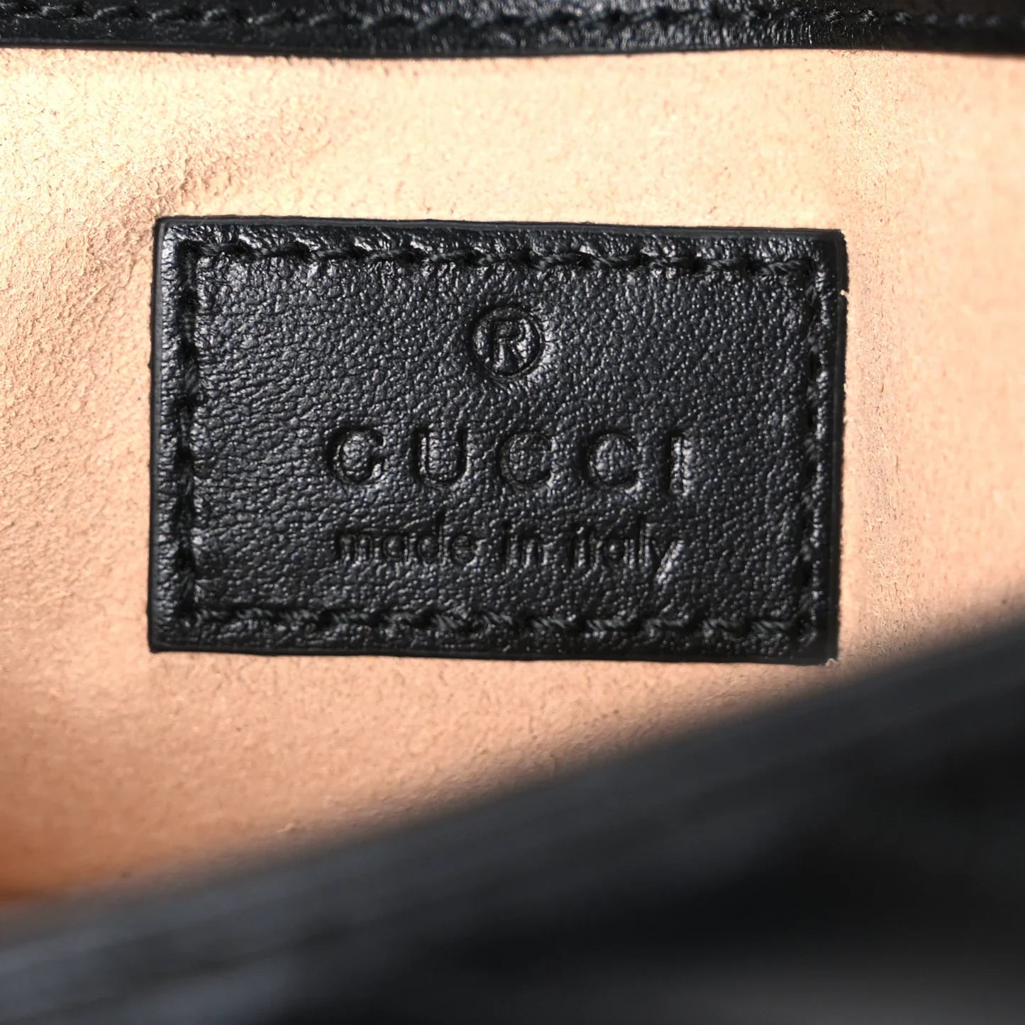 Gucci GG Marmont Leather Chain Belt Bag – Black