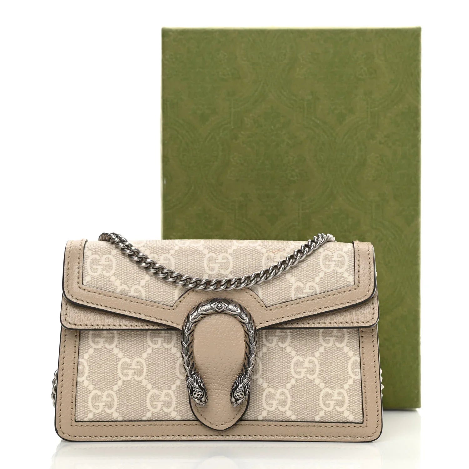 Gucci Canvas Dionysus Shoulder Bag – Beige